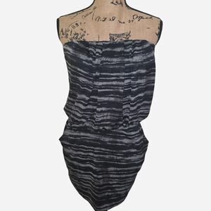 Y2K Monaco Floral & Stripes Mini Dress - Size Large (L